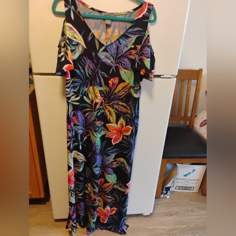 Kate & Mallory Black Floral Maxi Dress